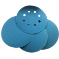 Cloth base hook and loop sanding disc blue